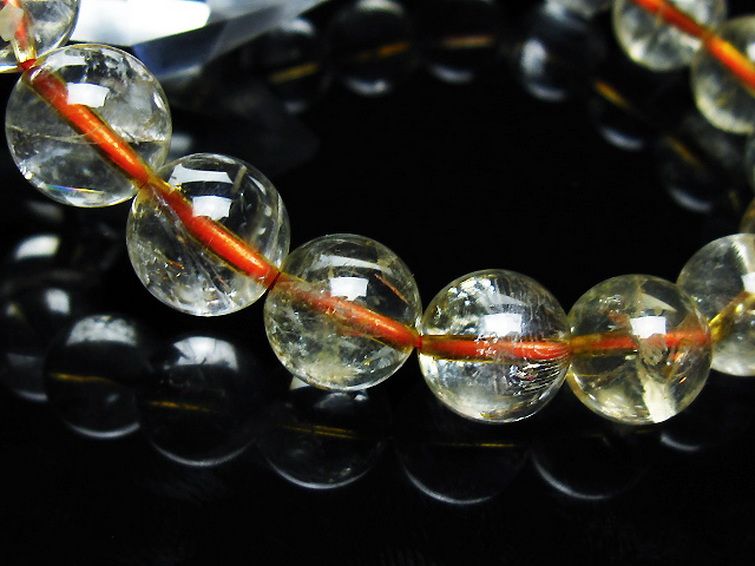 虹入り シトリン ブレスレット 11mm [t366-13160] 3枚目
