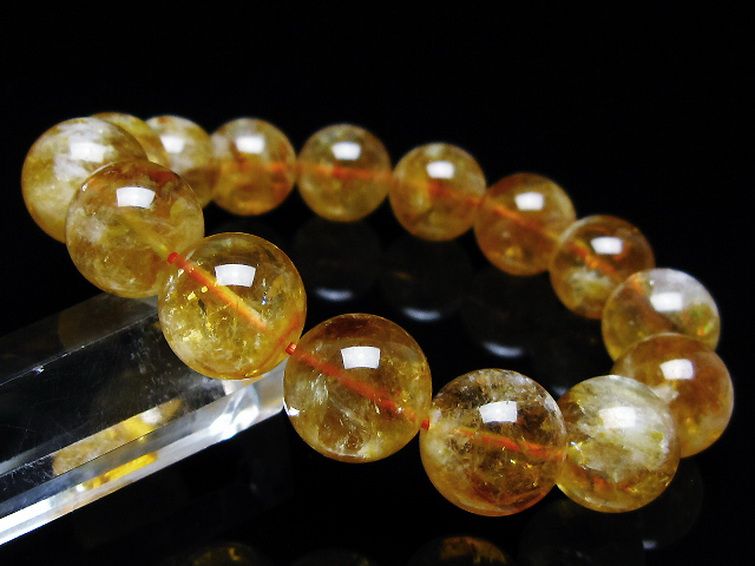 ★ひよこくん様★ 非加熱シトリン　カコクセナイト入り　ブレスレット nutural-citrinepw0951is01-2-