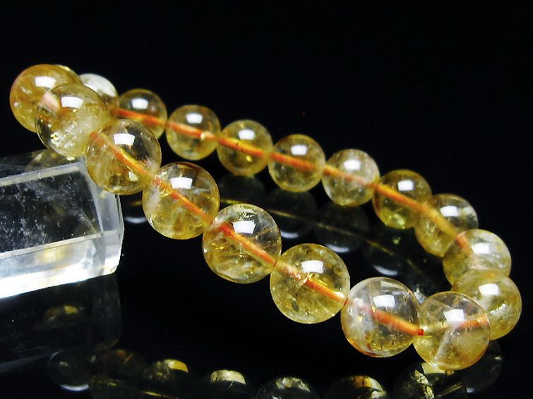虹入り シトリン ブレスレット 10mm t366-13685の説明 - 通販 - Yahoo