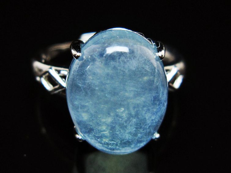 アクアマリン 指輪 (17号)[T367-7076] 1枚目