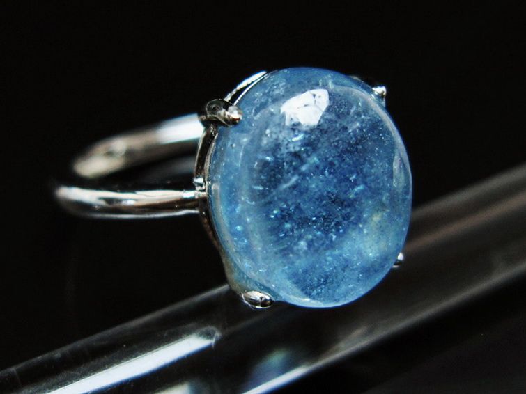 アクアマリン 指輪 (15号)[T367-7126] 3枚目