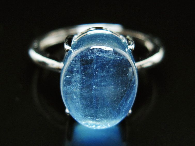 アクアマリン 指輪 (15号)[T367-7142] 1枚目