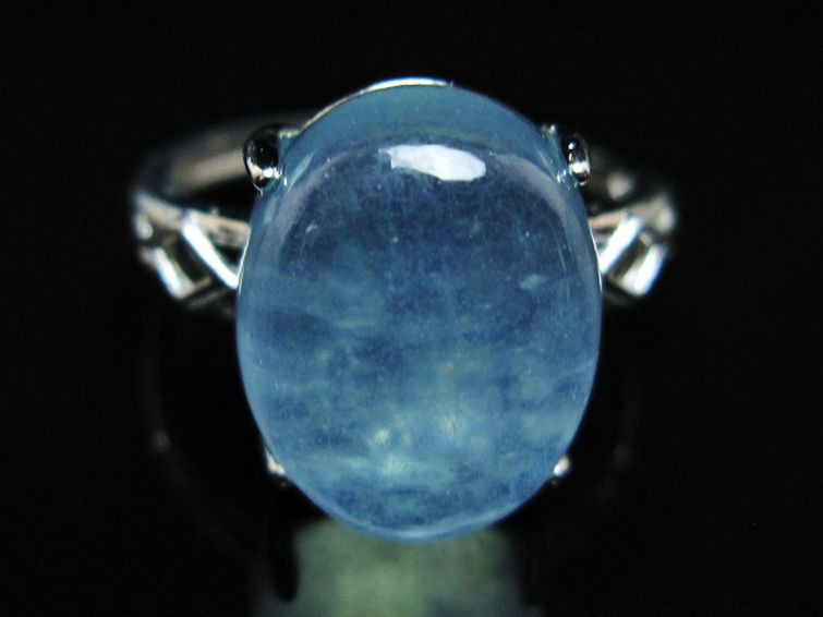 アクアマリン 指輪 (16号) [t367-7242] 1枚目