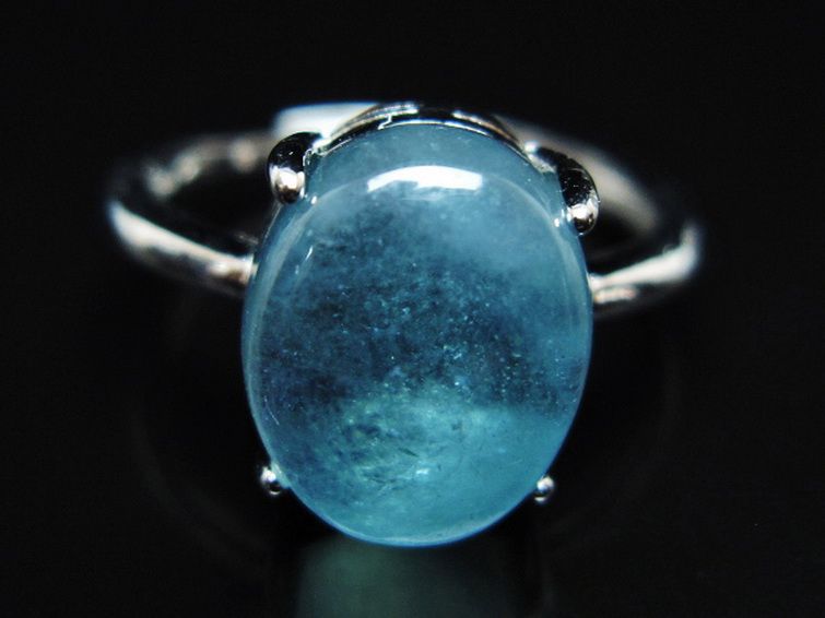 アクアマリン 指輪 (16号) [t367-7278] 1枚目