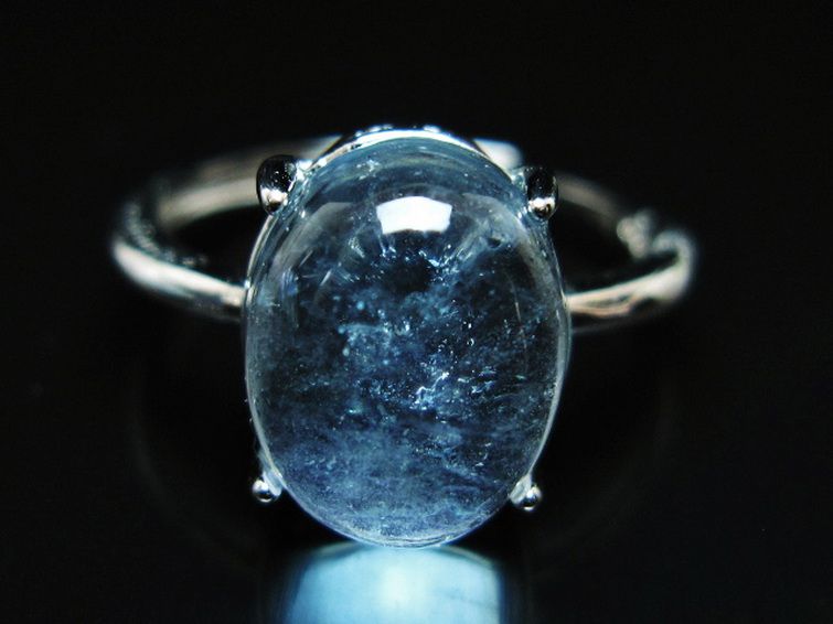 アクアマリン 指輪 (16号) [t367-7283] 1枚目