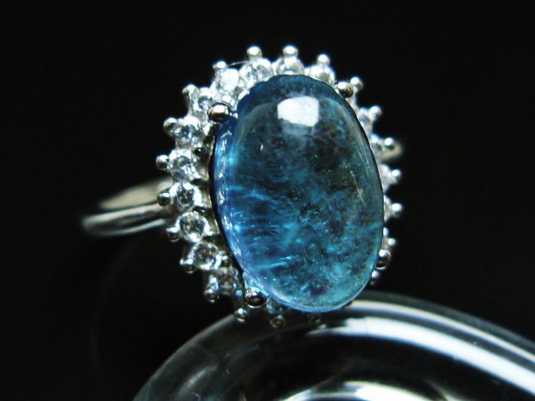 アクアマリン 指輪 (17号)[T367-7296] 3枚目