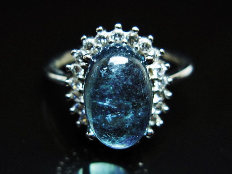 アクアマリン 指輪 (17号)[T367-7302] 1枚目