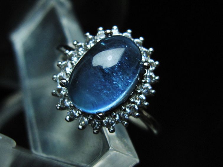 アクアマリン 指輪 (16号)[T367-7310] 2枚目