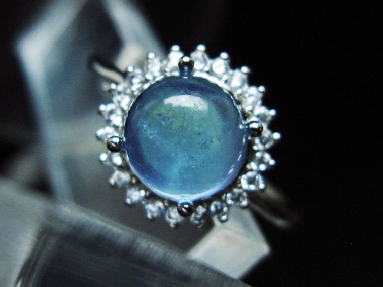 アクアマリン 指輪 (19号) [t367-7316] 2枚目