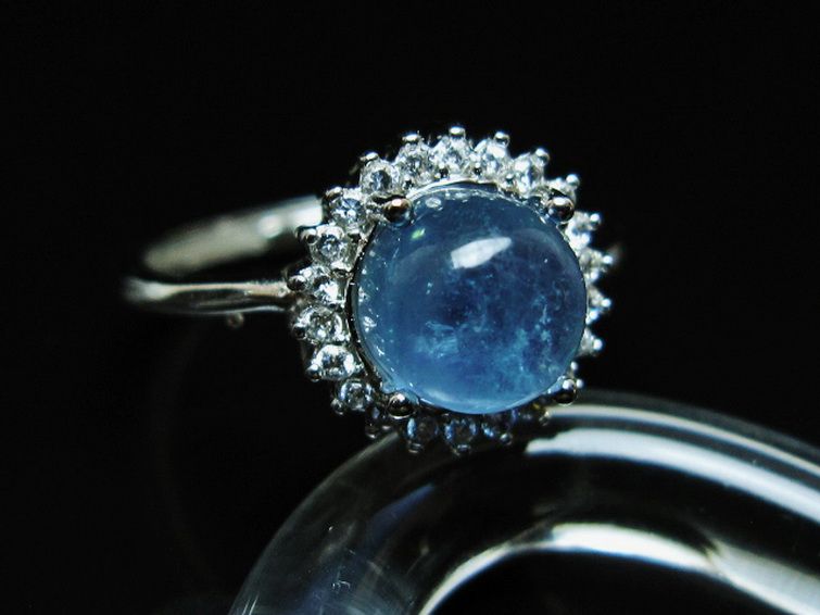 アクアマリン 指輪 (19号) [t367-7316] 3枚目