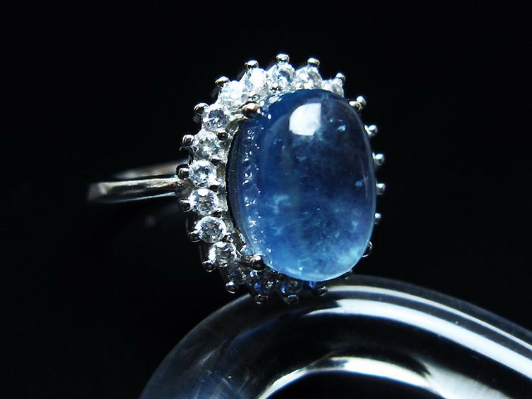 アクアマリン 指輪 (16号)[T367-7327] 3枚目