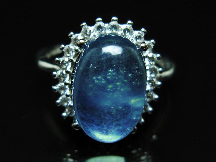 アクアマリン 指輪 (18号) [t367-7351] 1枚目