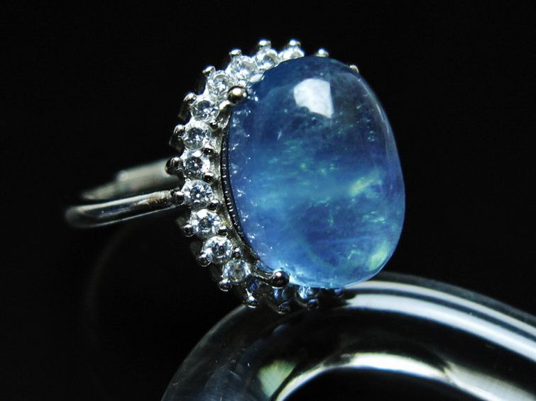 アクアマリン 指輪 (18号) [t367-7351] 3枚目