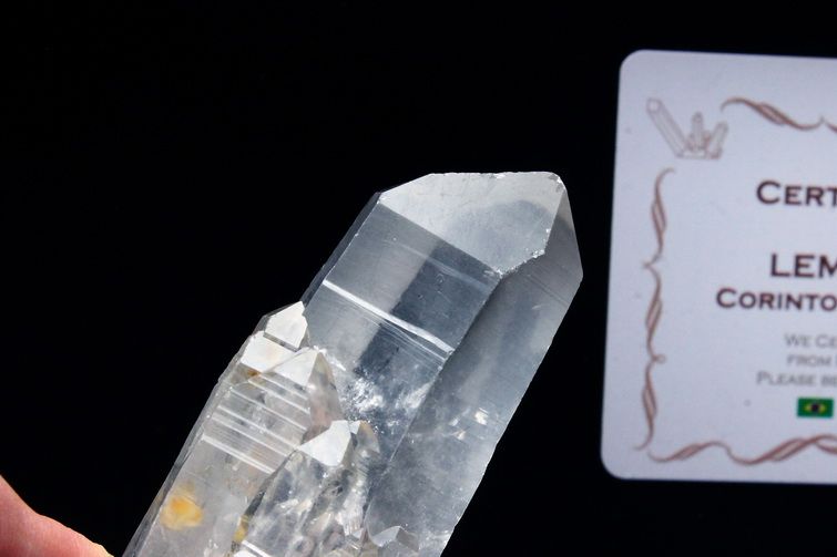 レムリアンシード水晶 原石 ミナスジェライス州コリント産 ※証明書付き[T370-4099] 1枚目