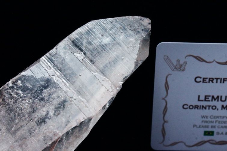 レムリアンシード水晶 原石 ミナスジェライス州コリント産 ※証明書付き[T370-4105] 1枚目