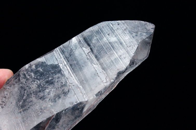 レムリアンシード水晶 原石 ミナスジェライス州コリント産 ※証明書付き[T370-4105] 4枚目