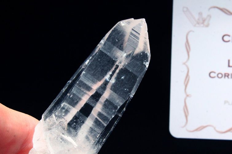 レムリアンシード水晶 原石 ミナスジェライス州コリント産 ※証明書付き[T370-4111] 1枚目