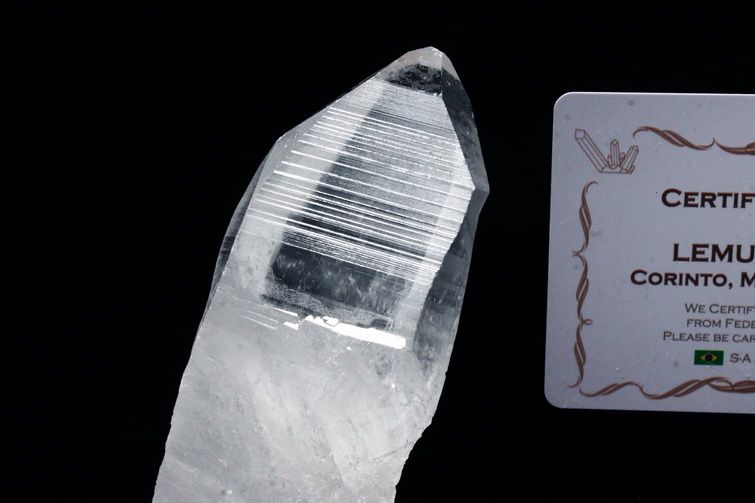 レムリアンシード水晶 原石 ミナスジェライス州コリント産 ※証明書付き[T370-4116] 1枚目