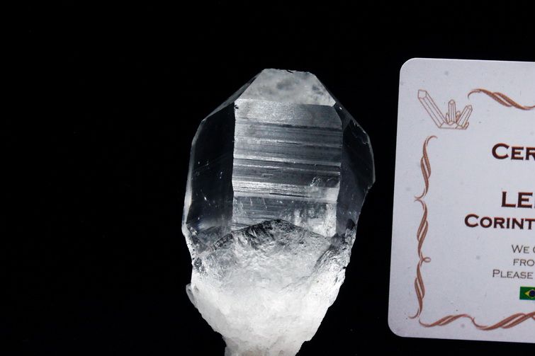 レムリアンシード水晶 原石 ミナスジェライス州コリント産 ※証明書付き[T370-4118] 1枚目