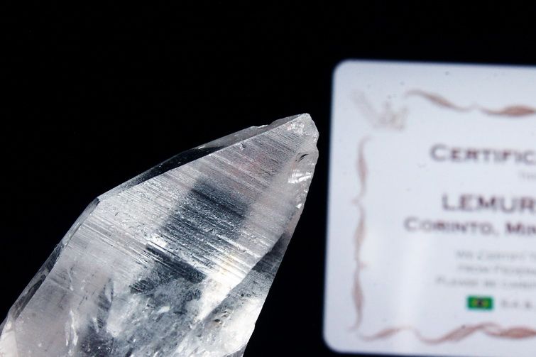 レムリアンシード水晶 原石 ミナスジェライス州コリント産 ※証明書付き[T370-4121] 1枚目