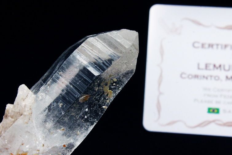 レムリアンシード水晶 原石 ミナスジェライス州コリント産 ※証明書付き[T370-4122] 1枚目