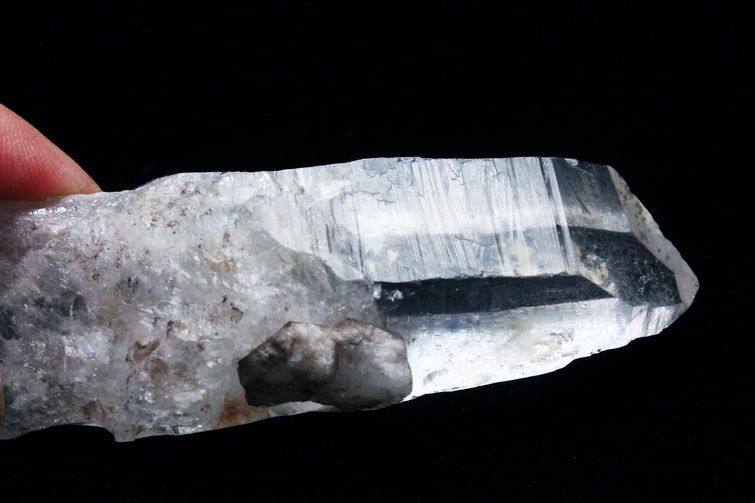 レムリアンシード水晶 原石 ミナスジェライス州コリント産 ※証明書付き[T370-4122] 3枚目