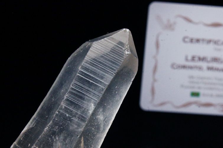 レムリアンシード水晶 原石 ミナスジェライス州コリント産 ※証明書付き[T370-4124] 1枚目