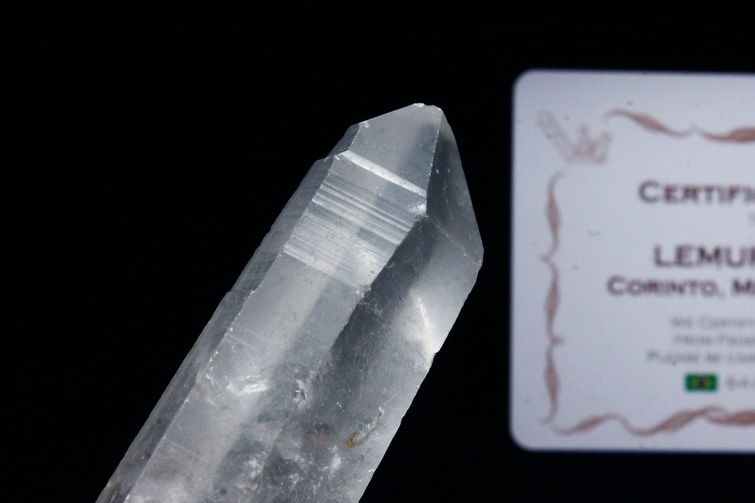 レムリアンシード水晶 原石 ミナスジェライス州コリント産 ※証明書付き[T370-4125] 1枚目