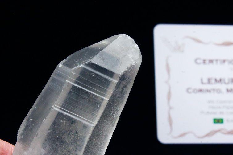 レムリアンシード水晶 原石 ミナスジェライス州コリント産 ※証明書付き[T370-4127] 1枚目