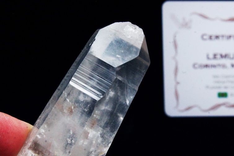 レムリアンシード水晶 原石 ミナスジェライス州コリント産 ※証明書付き[T370-4133] 1枚目