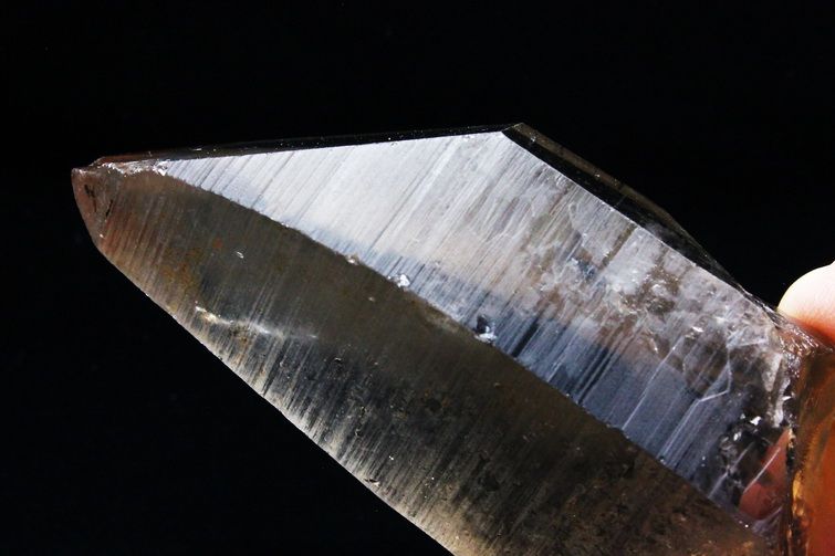 シトリン レムリアンシード水晶 原石 ミナスジェライス州コリント産 ※証明書付き[T370-4141] 3枚目