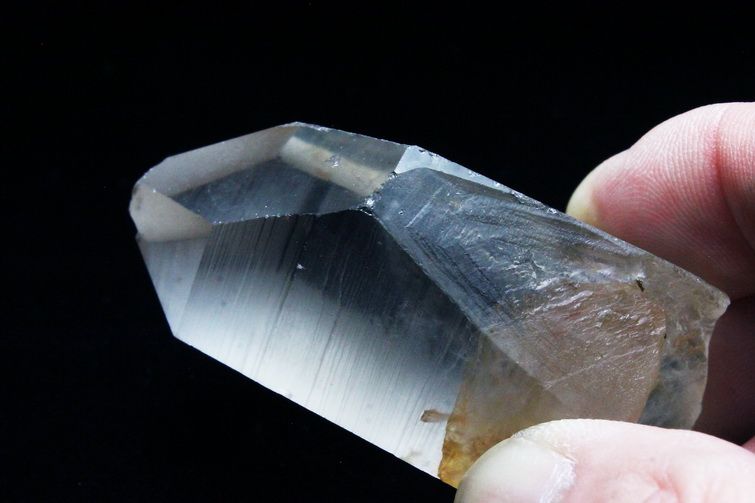 シトリン レムリアンシード水晶 原石 ミナスジェライス州コリント産 ※証明書付き[T370-4144] 5枚目