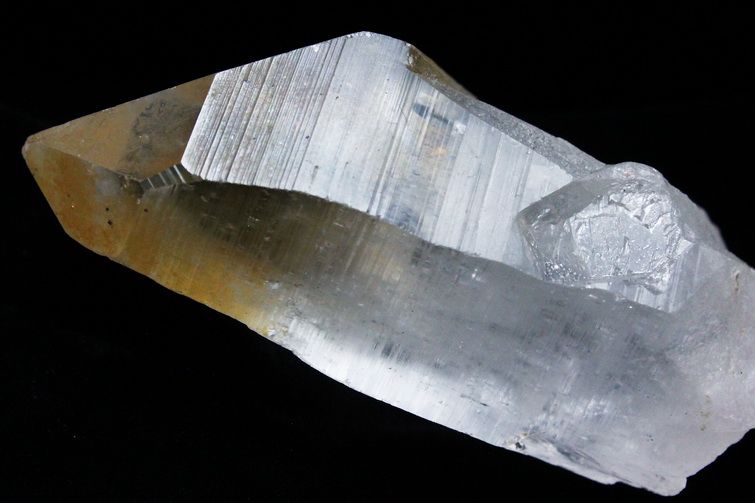 シトリン レムリアンシード水晶 原石 ミナスジェライス州コリント産 ※証明書付き[T370-4184] 2枚目