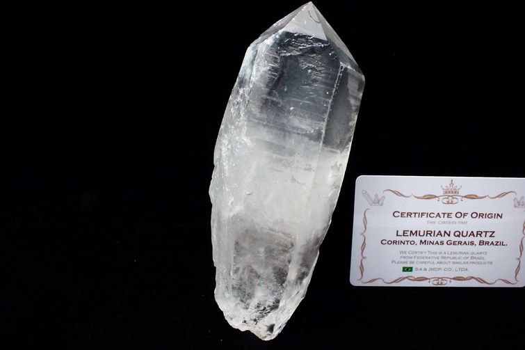 レムリアンシード水晶 原石 ミナスジェライス州コリント産 ※証明書付き[T370-4195] 1枚目
