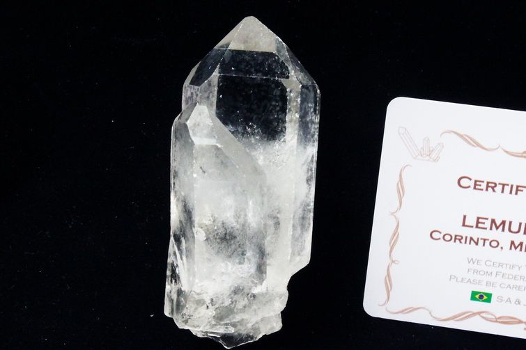 レムリアンシード カテドラルライブラリー 水晶 原石 ミナスジェライス州コリント産 ※証明書付き[T370-4237] 1枚目