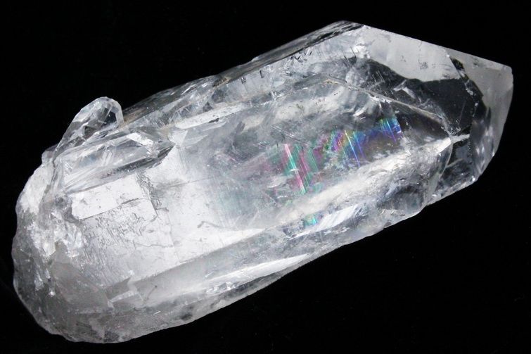 レムリアンシード 虹入り 水晶 原石 ミナスジェライス州コリント産 ※証明書付き[T370-4629] 3枚目