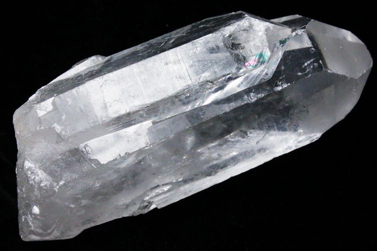 レムリアンシード 虹入り 水晶 原石 ミナスジェライス州コリント産 ※証明書付き[T370-4629] 4枚目