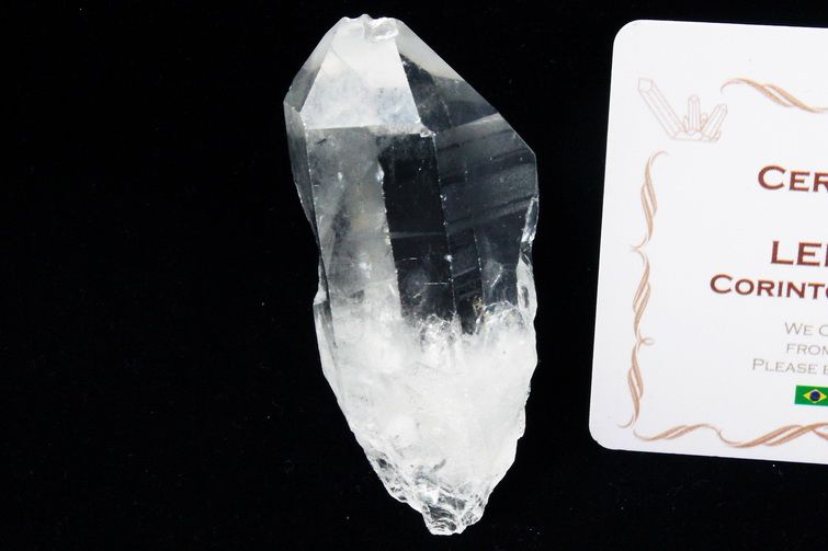 レムリアンシード水晶 原石 ミナスジェライス州コリント産 ※証明書付き[T370-4794] 1枚目