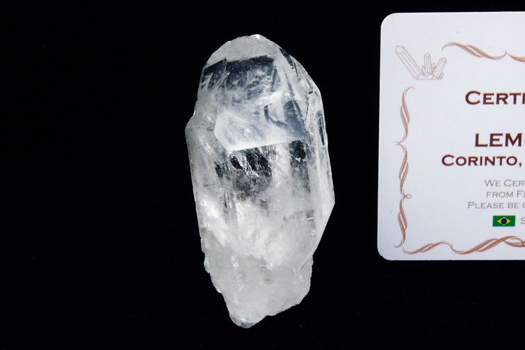 レムリアンシード水晶 原石 ミナスジェライス州コリント産 ※証明書付き[T370-4799] 1枚目