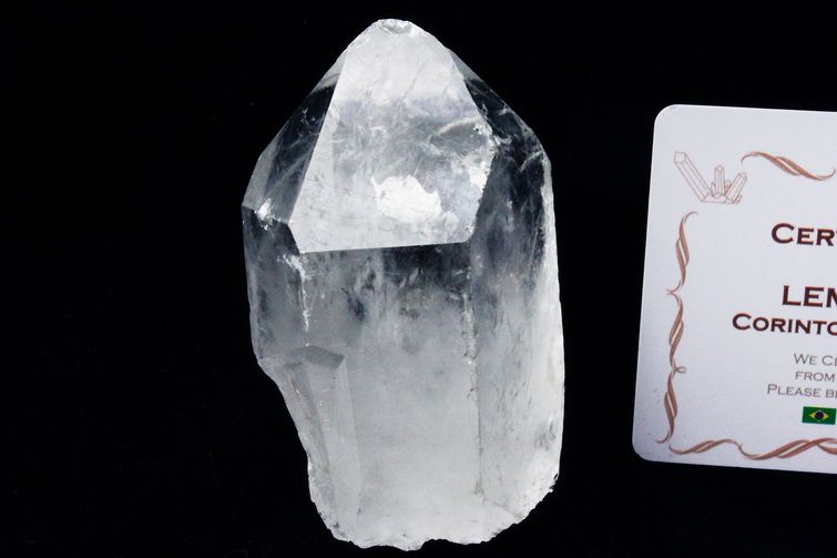 レムリアンシード水晶 原石 ミナスジェライス州コリント産 ※証明書付き[T370-4806] 1枚目