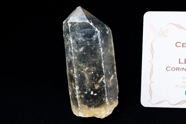 シトリン レムリアンシード水晶 原石 ミナスジェライス州コリント産 ※証明書付き[T370-4813] 1枚目