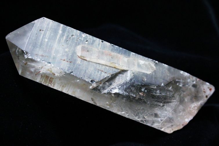 シトリン レムリアンシード水晶 原石 ミナスジェライス州コリント産 ※証明書付き[T370-4838] 3枚目