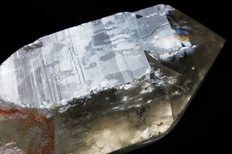 シトリン レムリアンシード水晶 原石 ミナスジェライス州コリント産 ※証明書付き[T370-4846] 3枚目