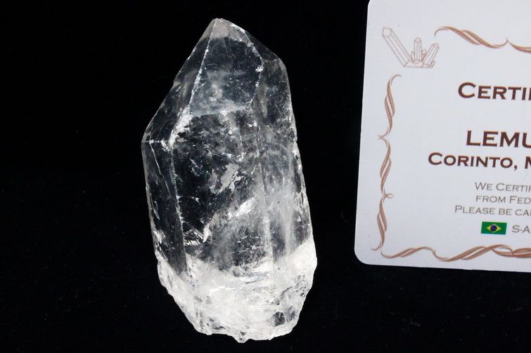 レムリアンシード 虹入り 水晶 原石 ミナスジェライス州コリント産 ※証明書付き[T370-4857] 1枚目