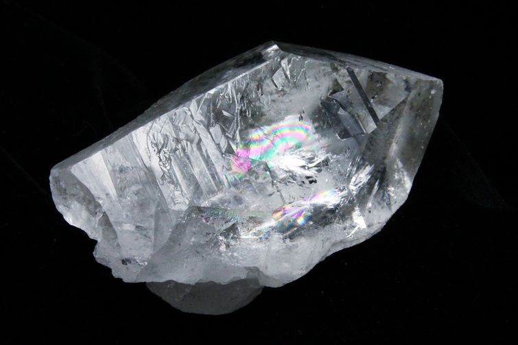 レムリアンシード 虹入り 水晶 原石 ミナスジェライス州コリント産 ※証明書付き[T370-4858] 3枚目