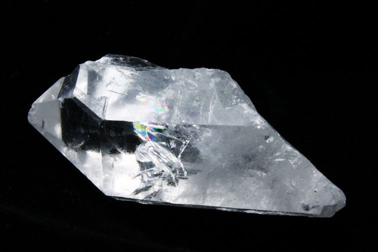 レムリアンシード 虹入り 水晶 原石 ミナスジェライス州コリント産 ※証明書付き[T370-4861] 3枚目