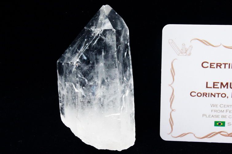 レムリアンシード 虹入り 水晶 原石 ミナスジェライス州コリント産 ※証明書付き[T370-4864] 1枚目