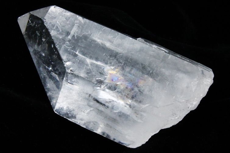 レムリアンシード 虹入り 水晶 原石 ミナスジェライス州コリント産 ※証明書付き[T370-4864] 2枚目