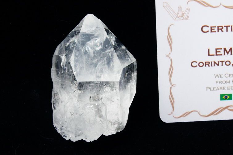 レムリアンシード 虹入り 水晶 原石 ミナスジェライス州コリント産 ※証明書付き[T370-4867] 1枚目