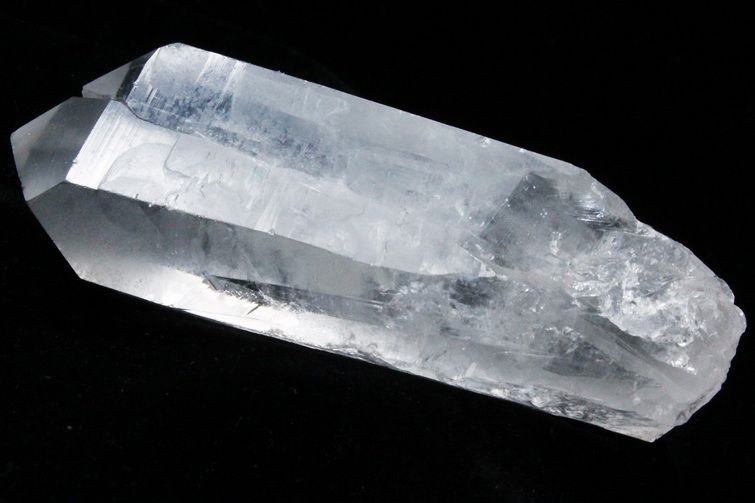 レムリアンシード水晶 ダブルポイント 原石 ミナスジェライス州コリント産 ※証明書付き[T370-4874] 3枚目